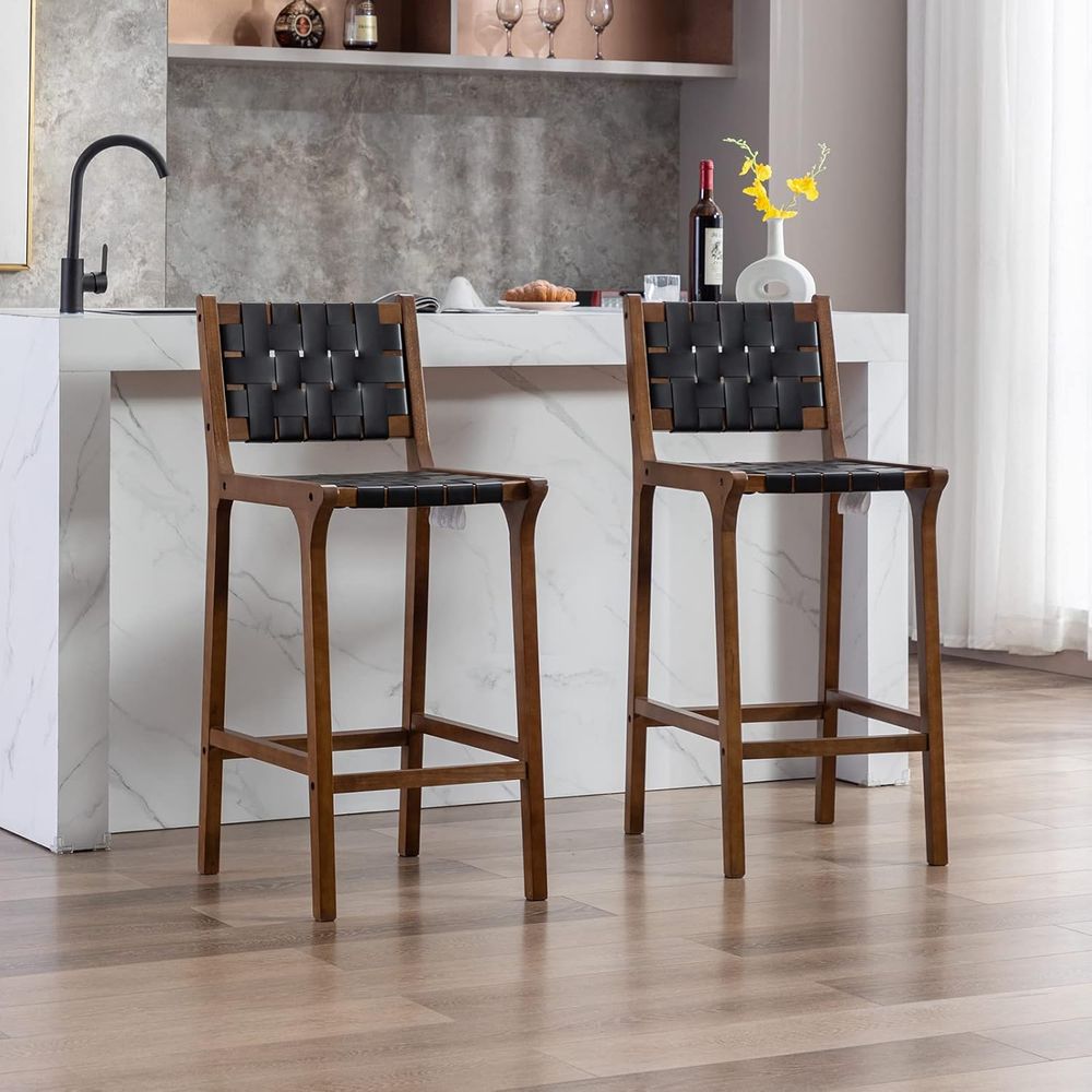 Home Bar Stools - Набор из 2 деревянных барных стульев,