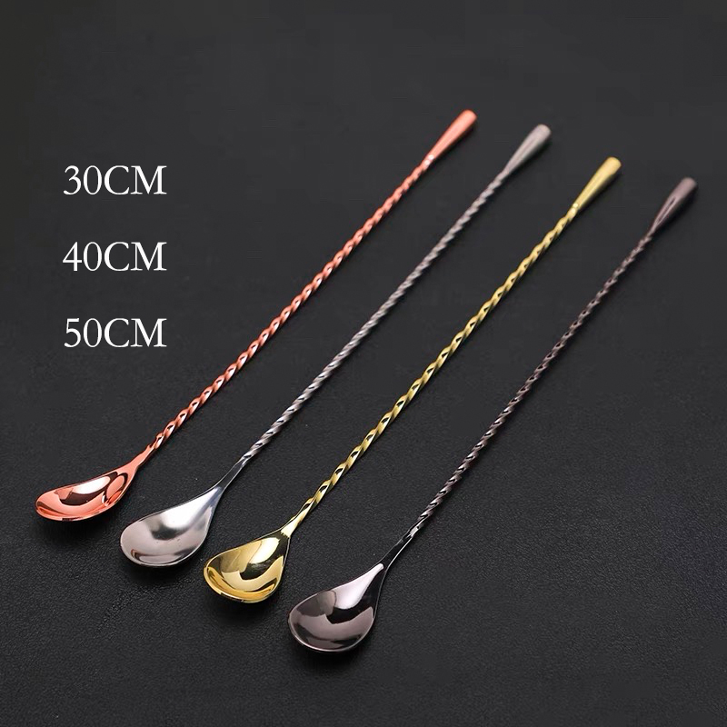 Bar Spoon Twisted - 30 см/40 см/50 см каплевидная ложка
