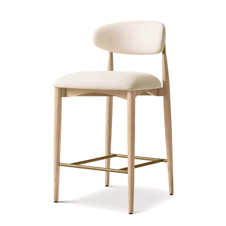 Home Bar Stools - Новый стиль, скандинавская ткань, деревянная стойка,