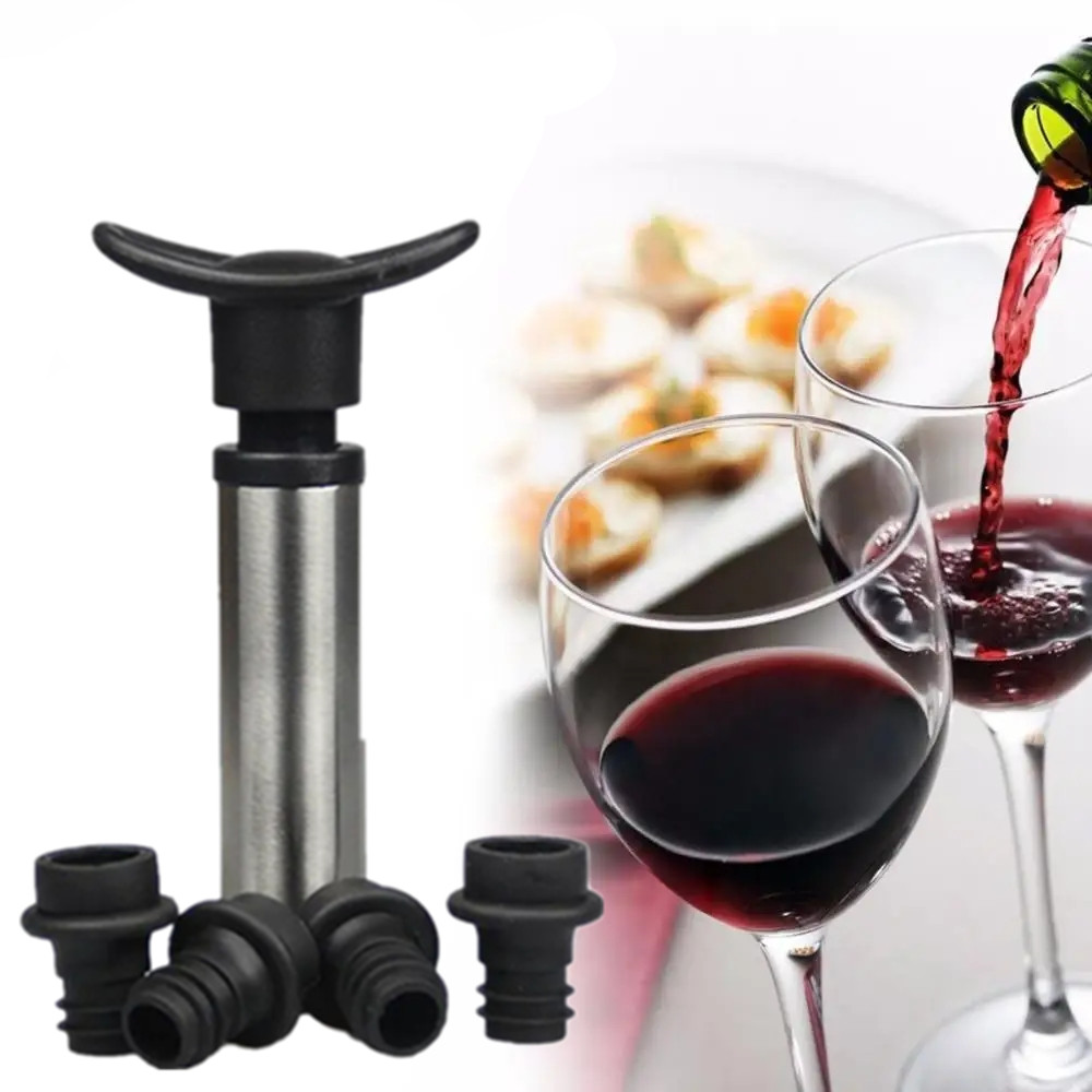 Wine Preservation Pump - Пробка для вина с вакуумным насосом,