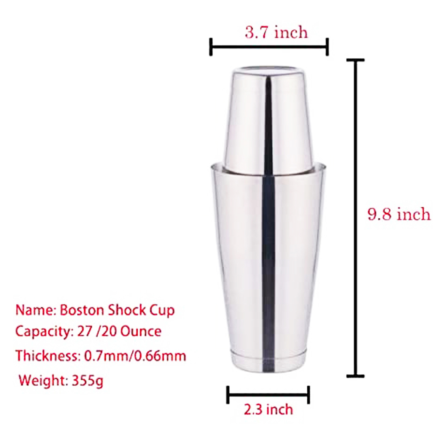 Набор для приготовления коктей – обзор и цена Boston Shaker Set