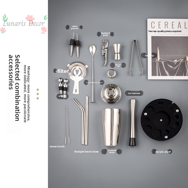 Полный набор барменских инстру – обзор и цена Boston Shaker Set