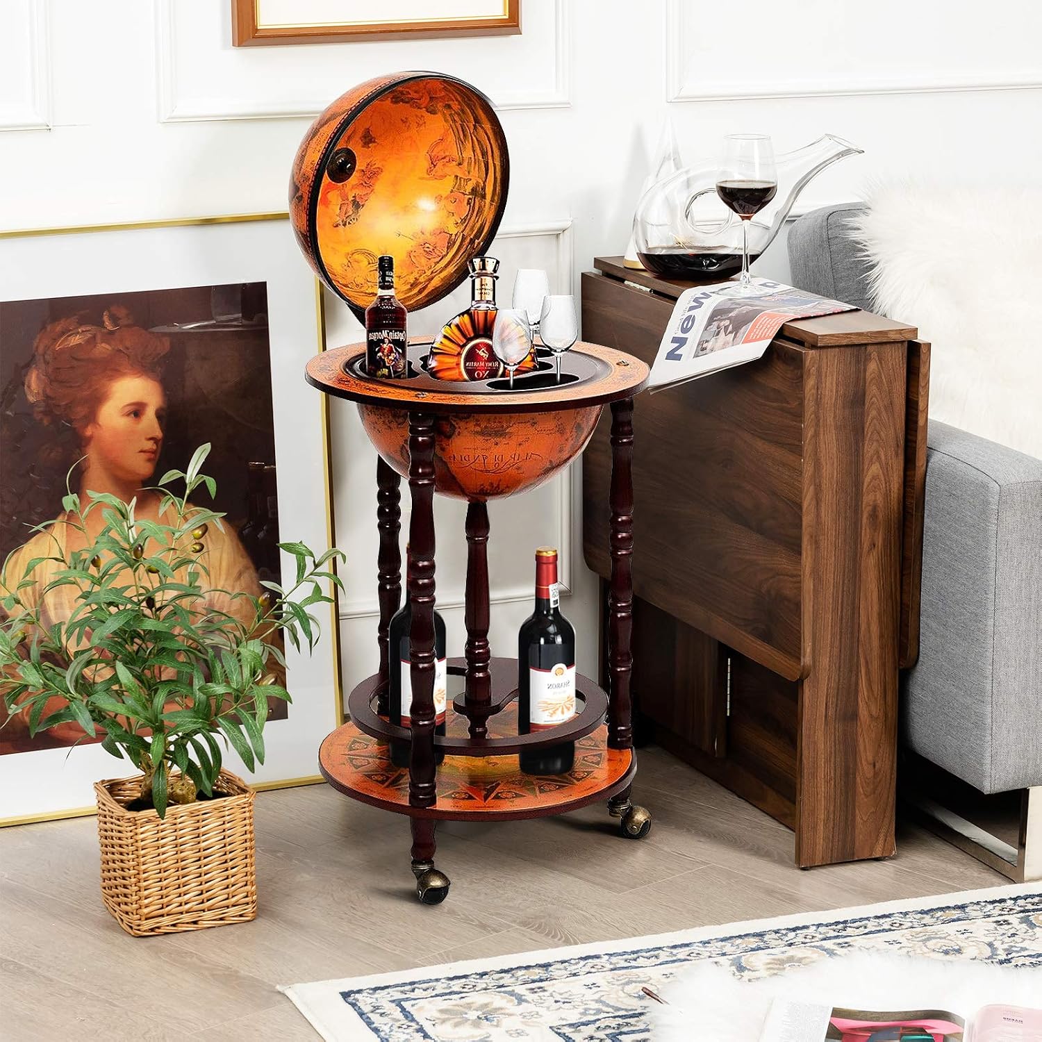 Барная тележка-шкаф для напитк – обзор и цена Home Bar Shelf