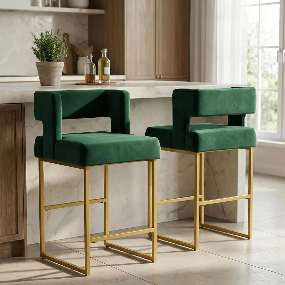 Комплект из 2 зеленых барных с – обзор и цена Home Bar Stools