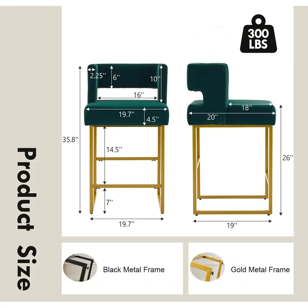 Комплект из 2 зеленых барных с – обзор и цена Home Bar Stools