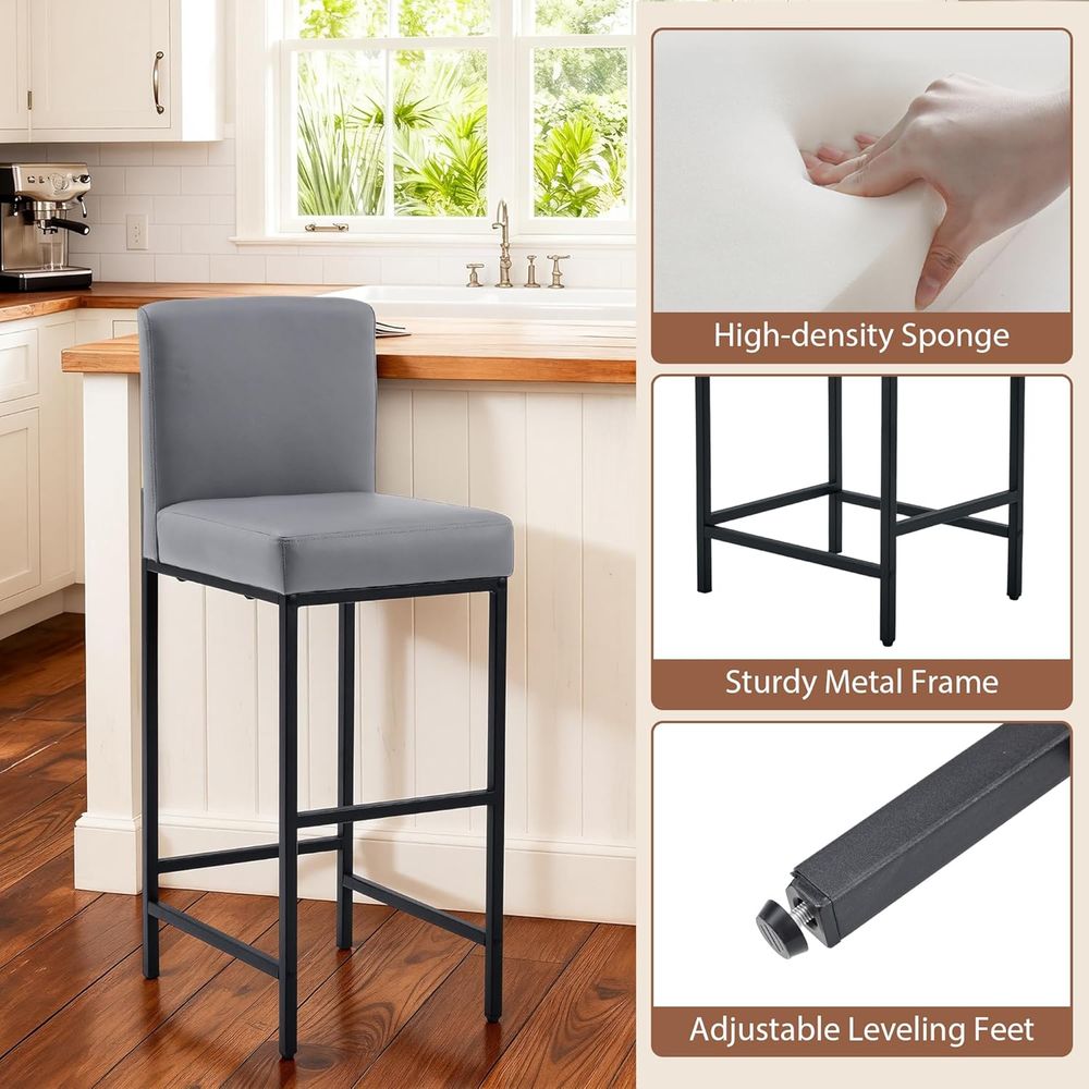 Набор из 4 серых барных стулье – обзор и цена Home Bar Stools