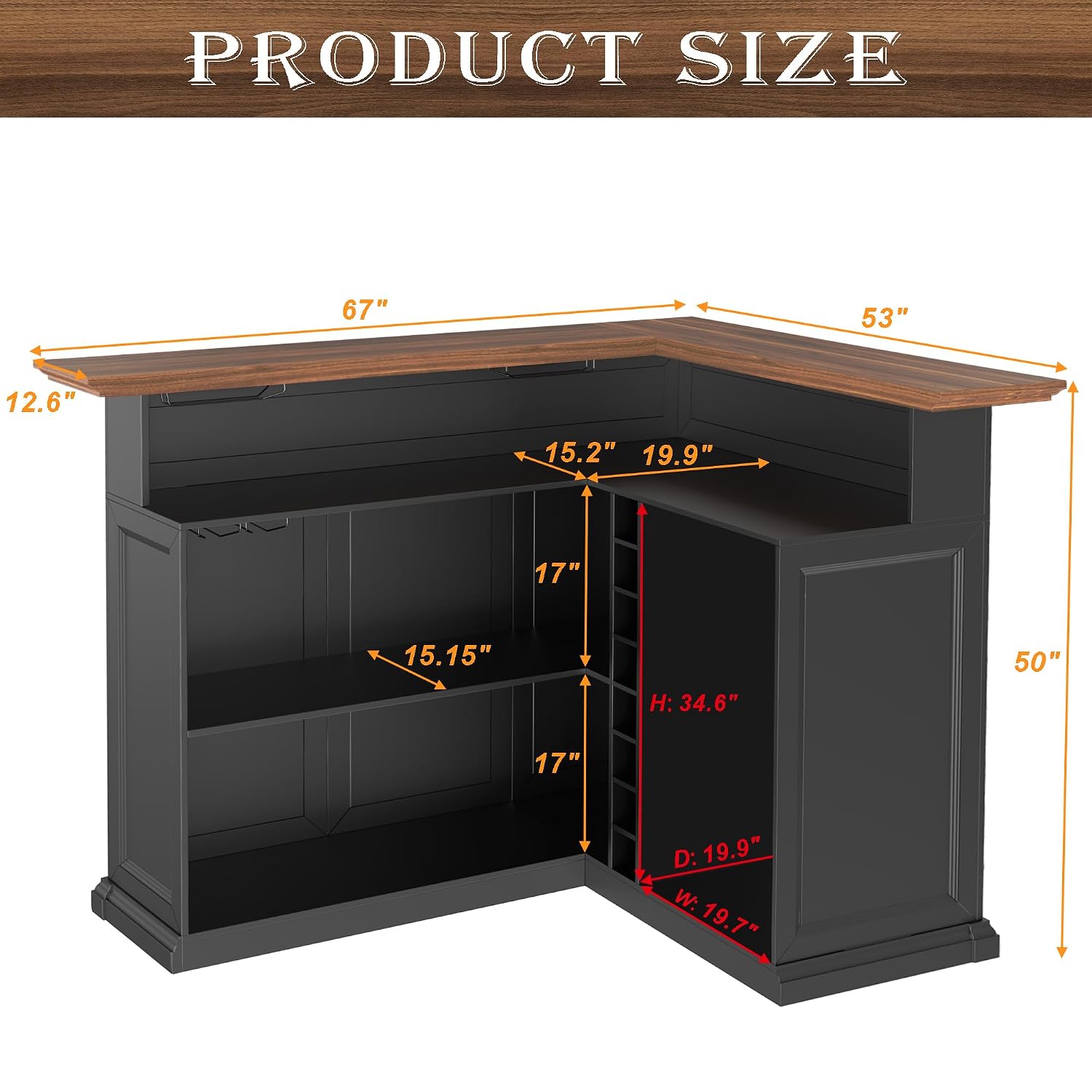 Г-образный домашний барный шка – обзор и цена Home Bar And Fridge