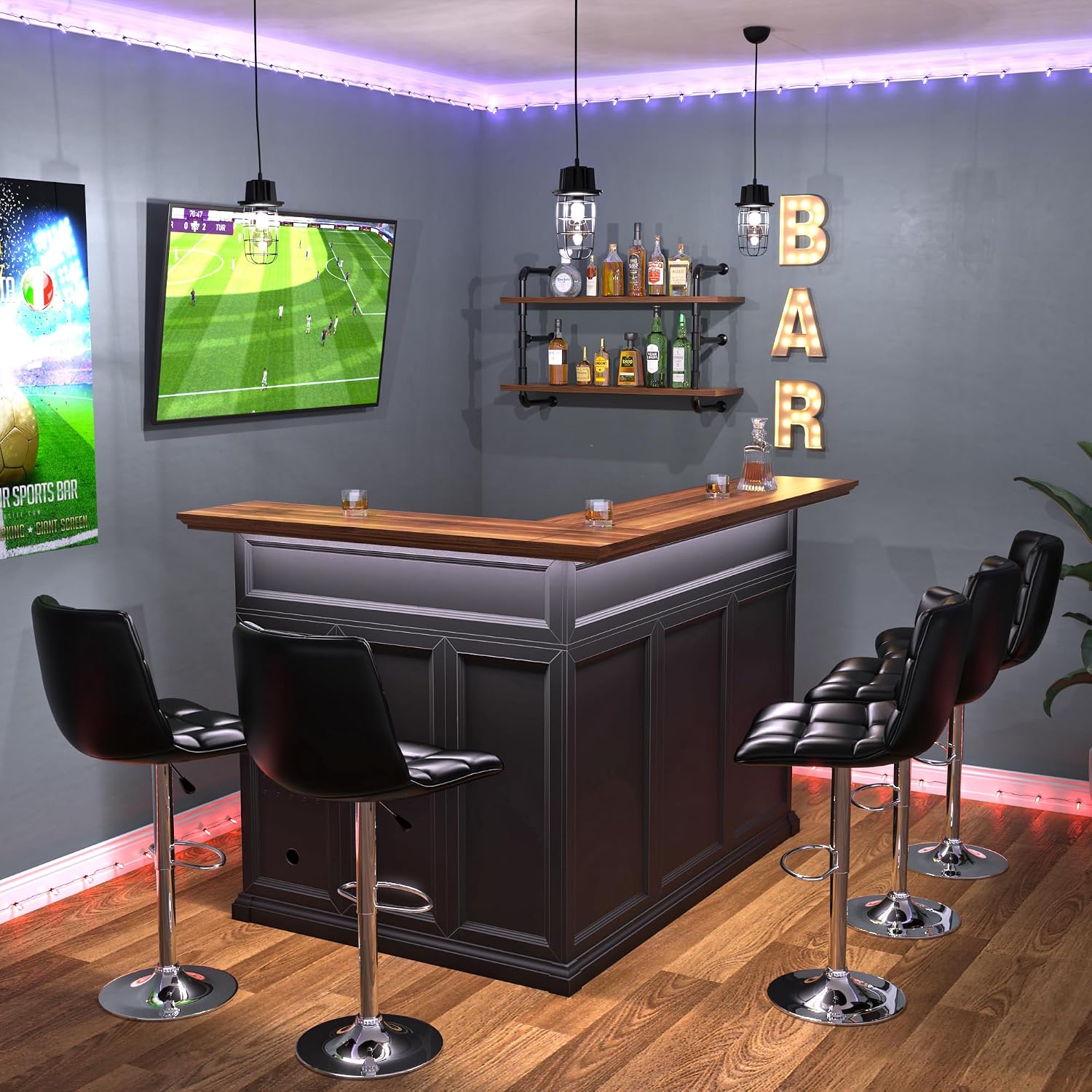Г-образный домашний барный шка – обзор и цена Home Bar And Fridge