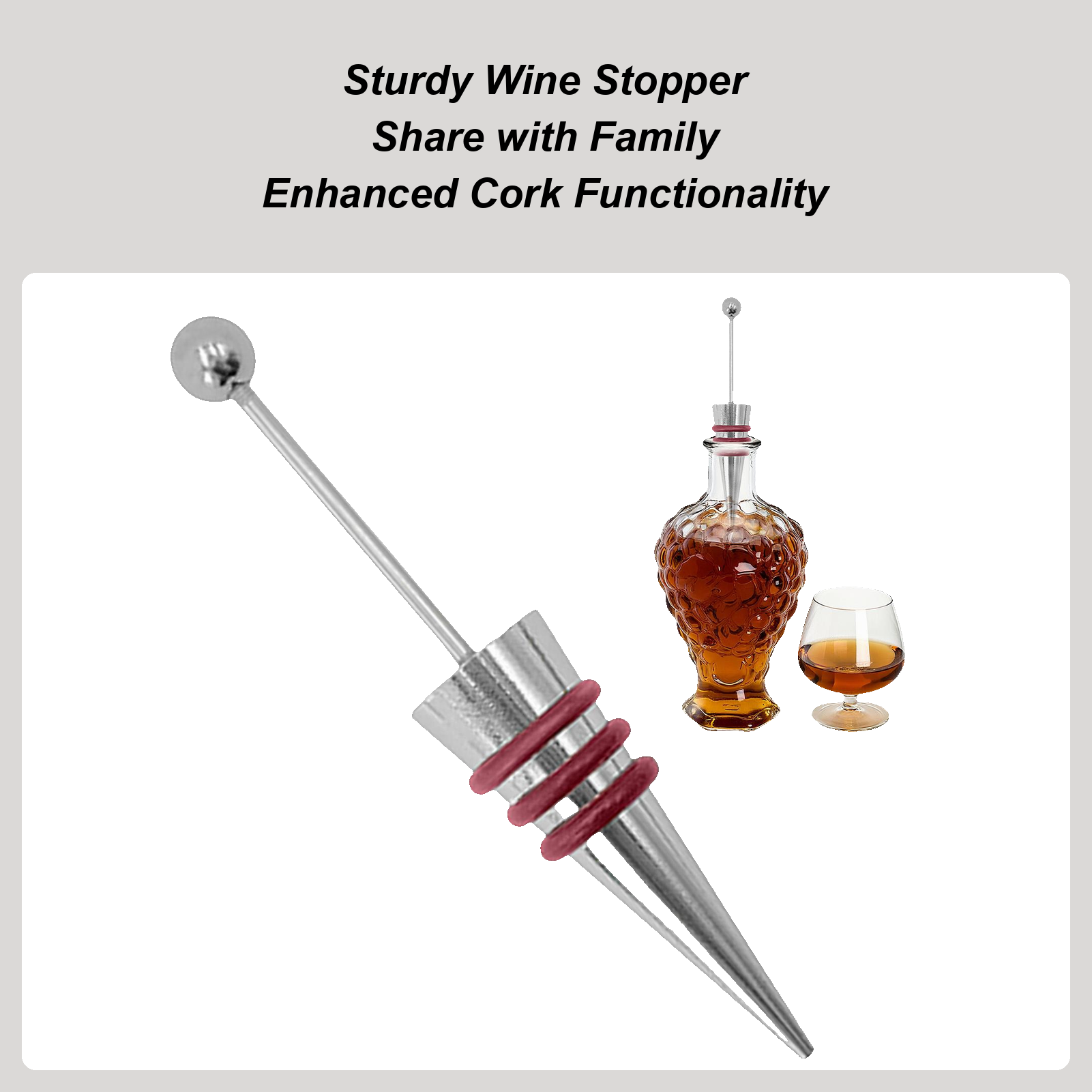 Пробка для вина из сплава, сил – обзор и цена Home Bar Supplies
