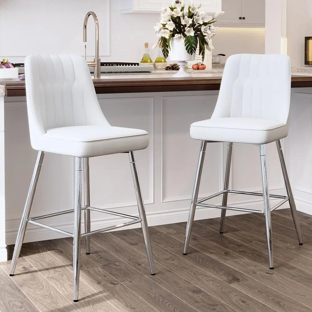 Комплект из 2 белых барных сту – обзор и цена Home Bar Stools